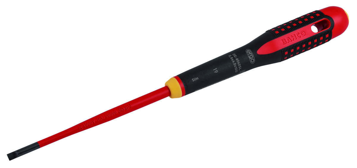 Chaves de fendas isoladas ERGO™ com lâminas SLIM Bahco BE-8220SL
