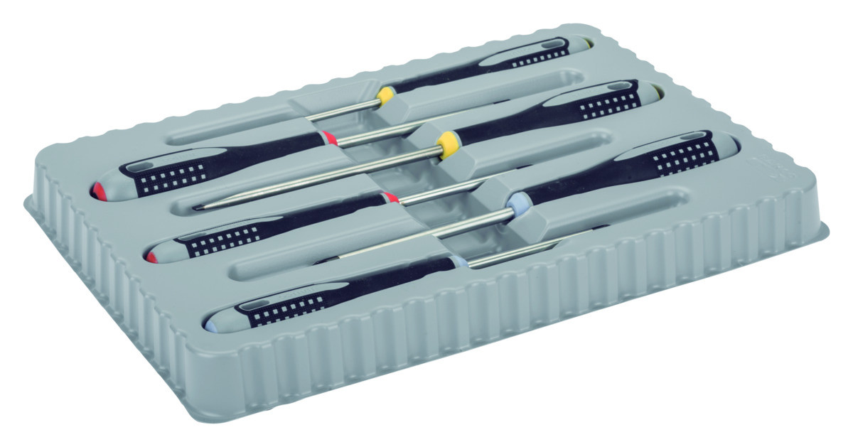 Conjunto de 6 chaves ERGO™Para parafusos de Fenda, Phillips e Pozidriv Bahco BE-9884