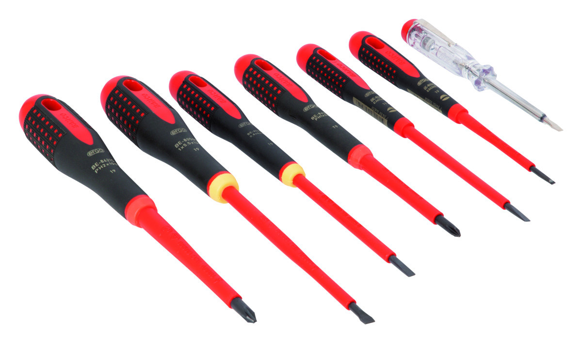 Conjunto de 7 chaves ERGO™ isoladasPara parafusos de Fenda e Phillips Bahco BE-9887S