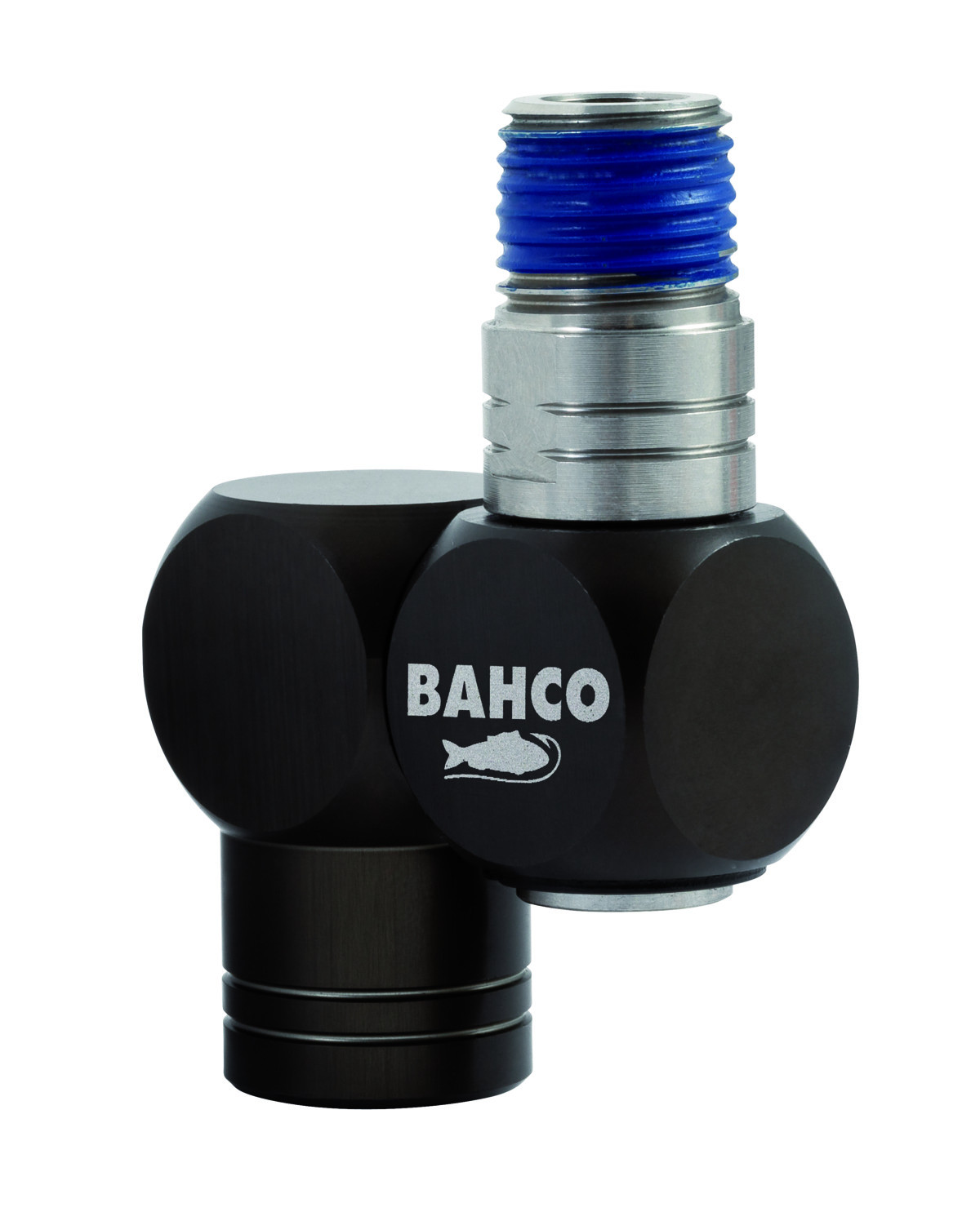Conectores pneumáticos rotativos de 1/4" com sistema de bloqueio da rotação Bahco BPSJL
