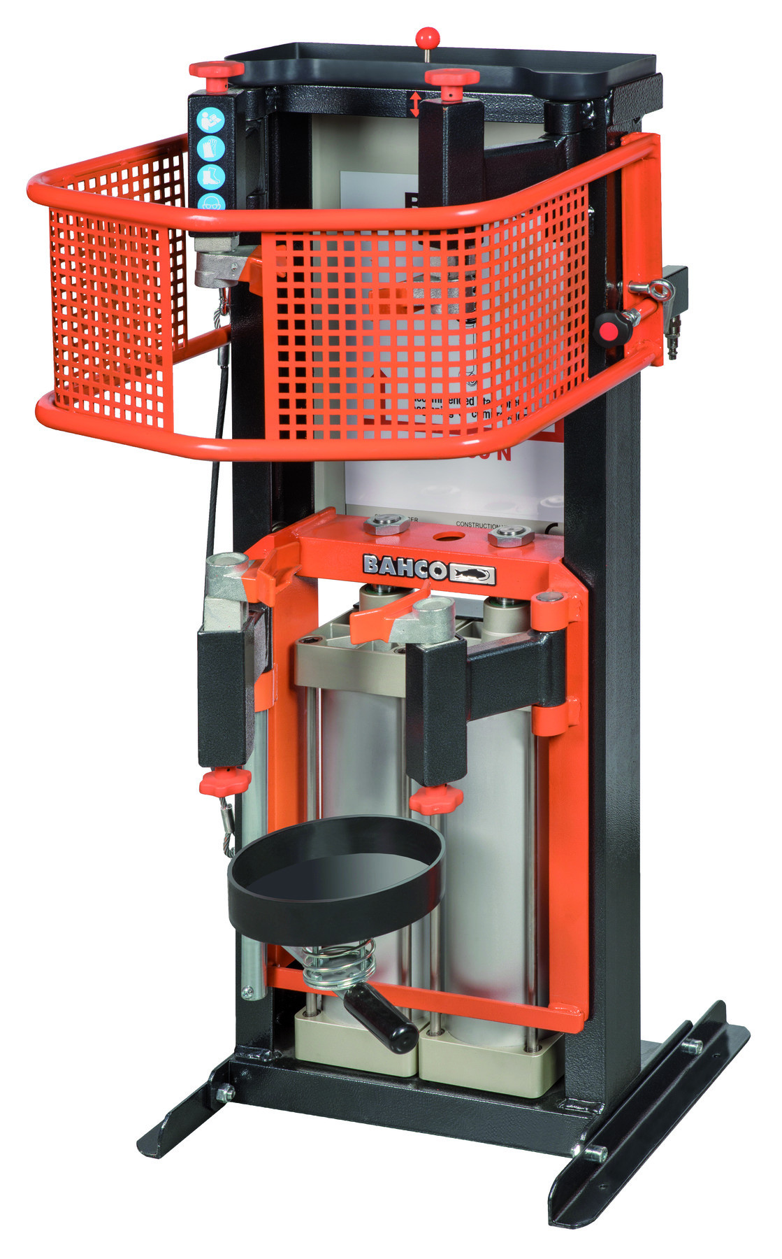 Compressor para amortecedor de pistão pneumático duplo com grelha de proteção Bahco BS30PG
