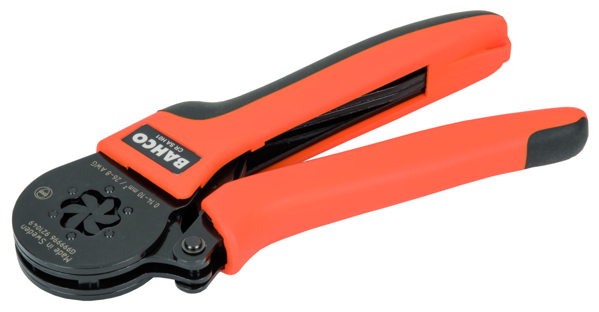 Alicate de cravar auto-ajustável - Perfil hexagonal 0,14-10,0 mm²/AWG 26-8 Bahco CR SA H01
