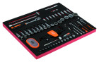 Conjunto de chaves de roquete 1/2" e 1/4", chaves de caixa e pontas em inserção de espuma marcada a laser 3/3 Fit&Go - 104 peças Bahco FF1A051