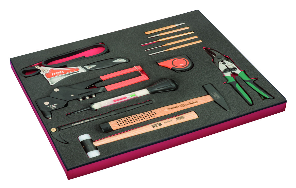 Conjunto de ferramentas de corte, chaves de impacto e limas 3/3 Fit&Go - 13 peças Bahco FF1A169