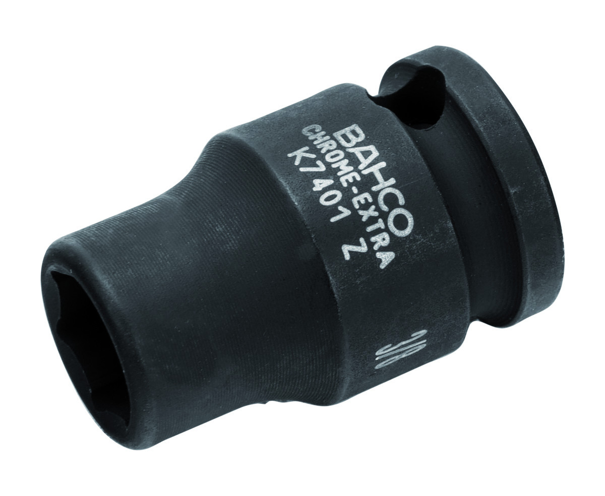 Chaves de impacto sextavadas de 3/8", em polegadas Bahco K7401Z-1/2
