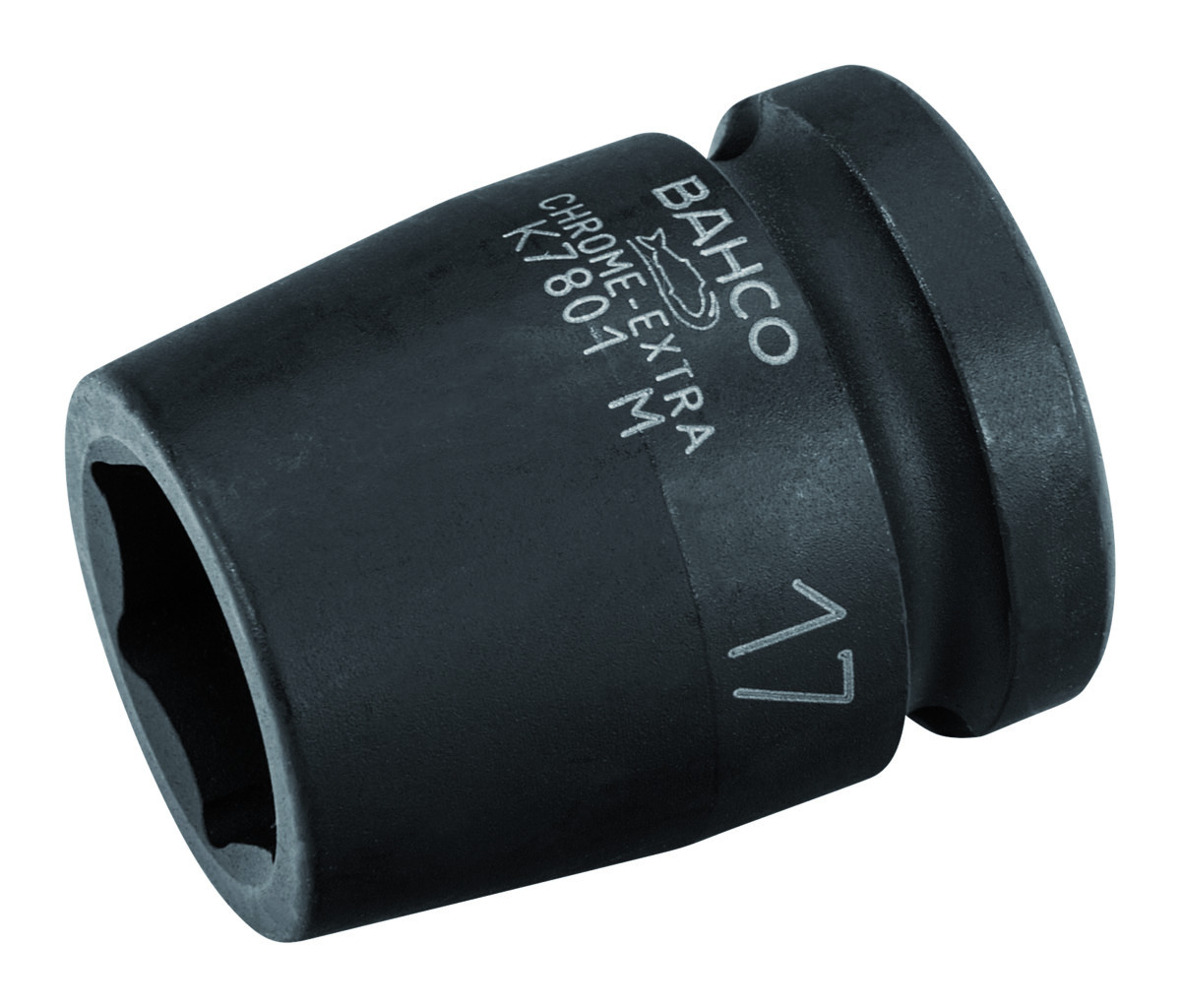 Chaves de caixa de impacto quadradas 1/2" com perfil sextavado 32 mm e acabamento fosfatado Bahco K7801M-32