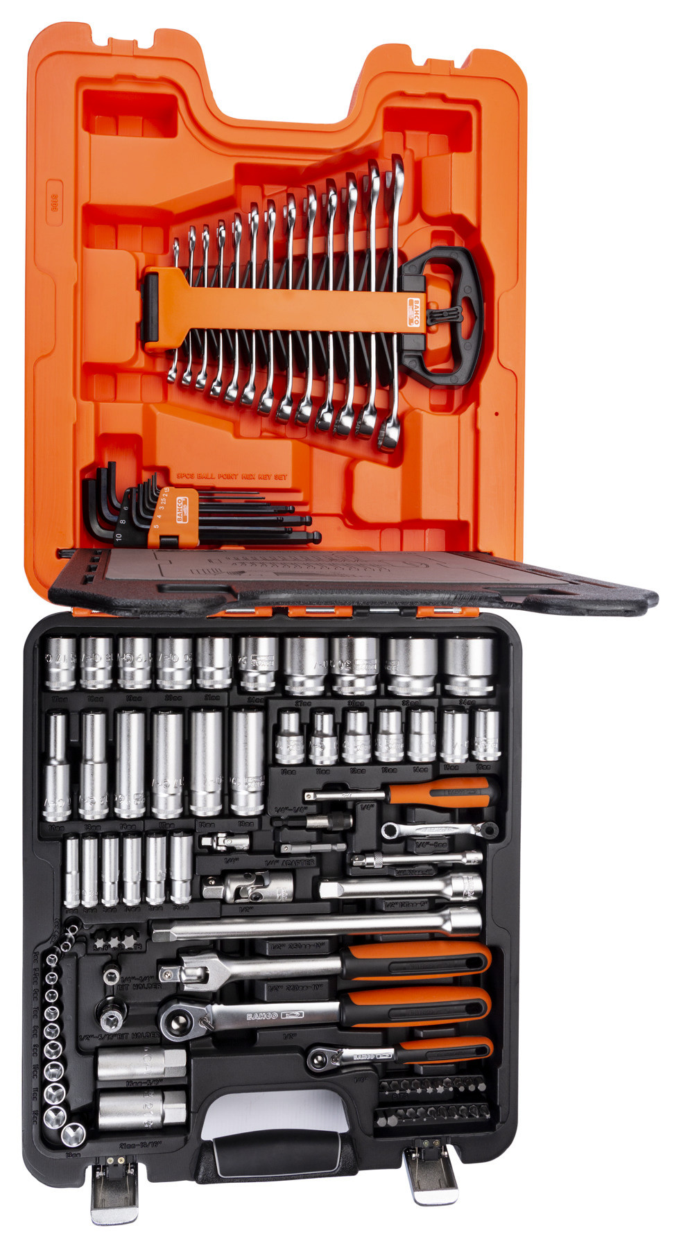 Jogo de chaves 1/4" - 1/2", com chaves combinadas, 103 pcs Bahco S103