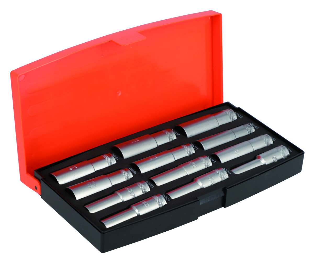 Jogo de chaves profundo 1/2", 12 pcs Bahco S1612L
