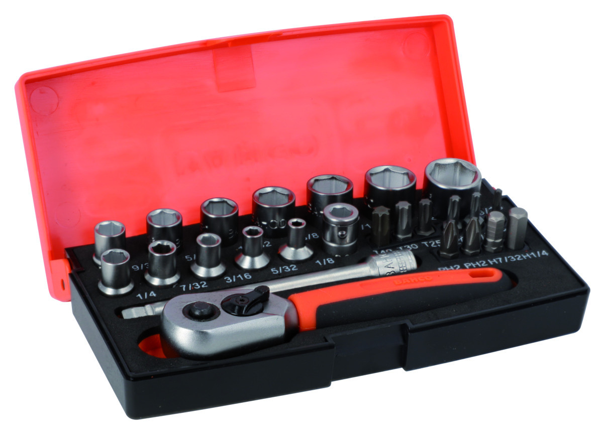 Conjunto de chaves de caixa de 1/4” Bahco SL25AF