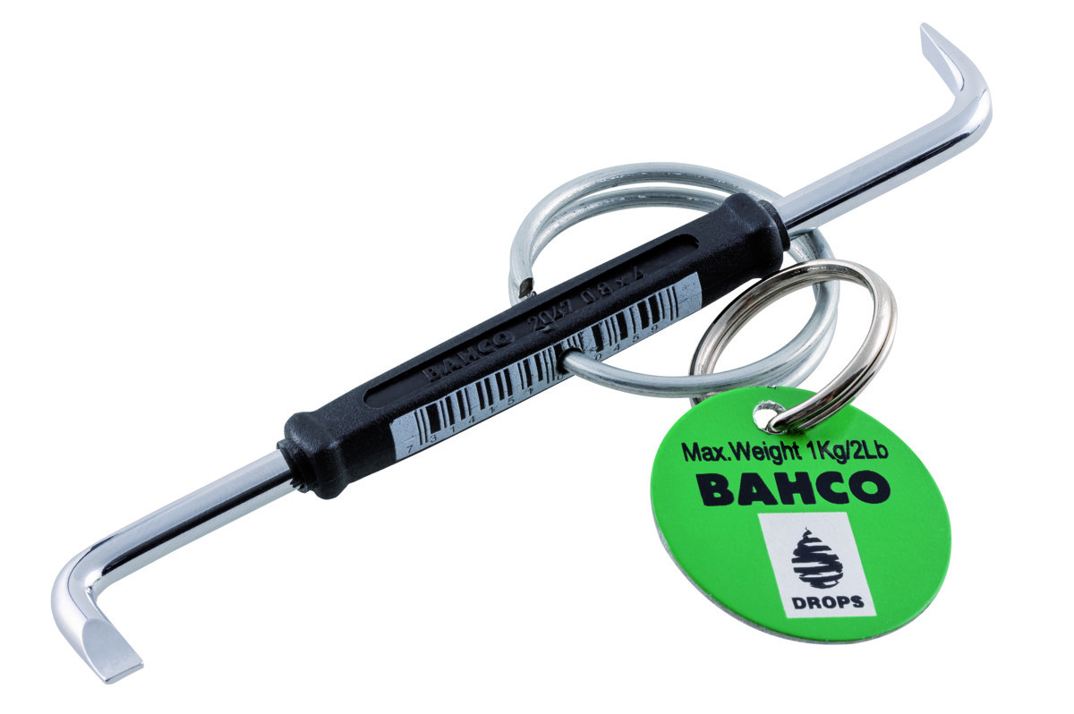 Chave offset dupla para parafusos de fenda com arame de aço Bahco TAH2047-0.8-4