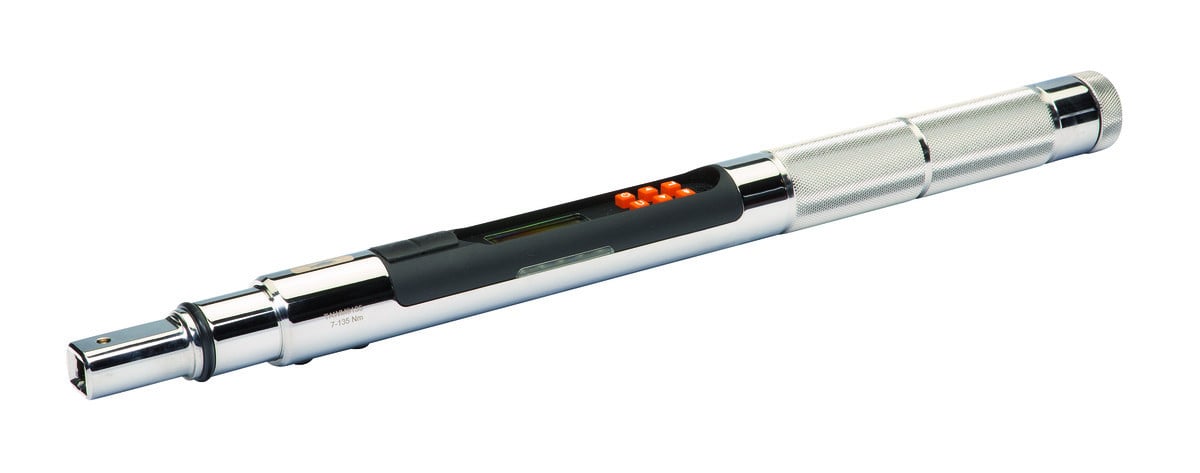 Chave dinamométrica eletrónica com medição de binário e ângulo, memória/USB e cabeça intermutável de tipo retangular Bahco TAWM24800