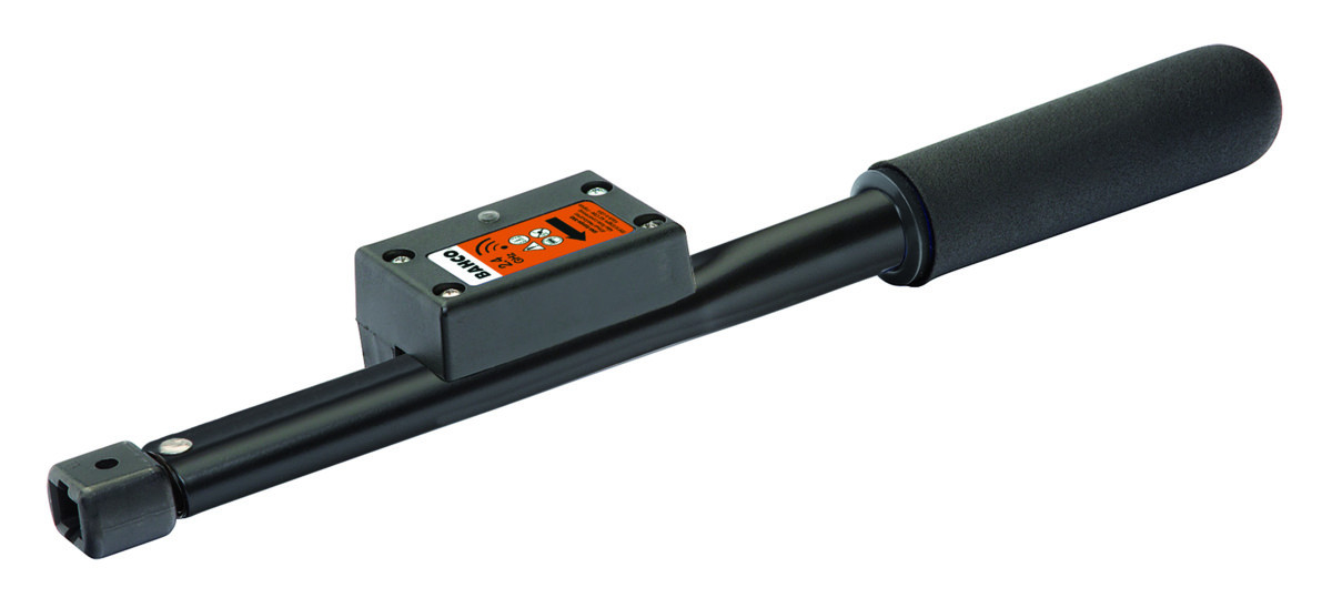 Chave dinamométrica com pré-regulação, sem fios e com cabeça intermutável de tipo retangular Bahco WPTC-15