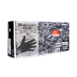 Balde de Luvas Vulcão Pretas Diamante 150Uni – S Mundo Guante 15080S