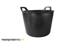 Balde Plástico Preto 55L Rubi 88774