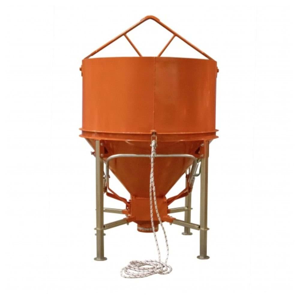 Balde para Grua com Pés Galvanizados 1000L Great Tool GTBM1000