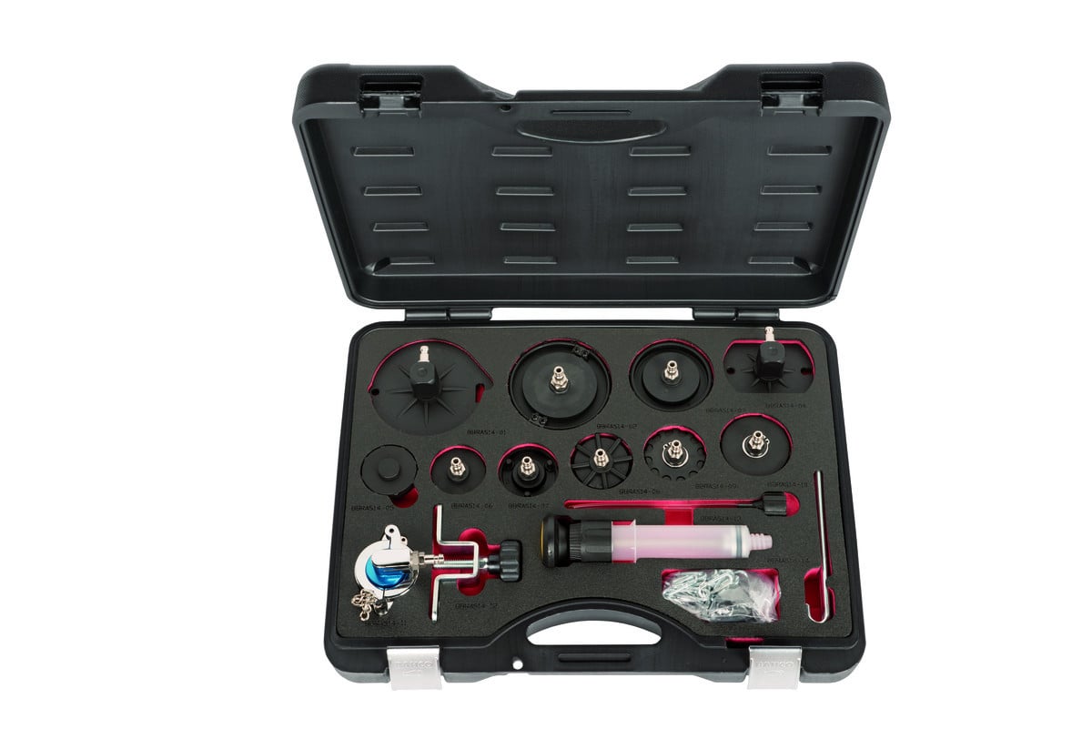 Kit adaptador da tampa do cilindro principal de purga do travão Bahco BBRAS14