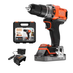 Berbequim com Percussão 18V 2Ah Black & Decker BCD383D1XK-QW