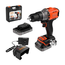 Berbequim Com Percussão 18V 2Ah Black & Decker BCD383D2XK-QW