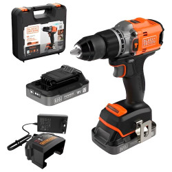 Berbequim Com Percussão Brushless 18V 2Ah Black & Decker BLD683D2XK-QW