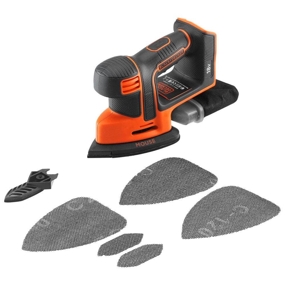 Lixadora de Detalhes Delta 18V Black Decker BDCDS18N-XJ