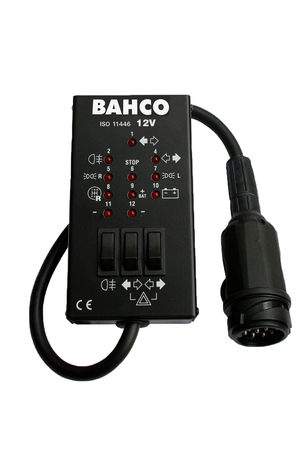 Comprovador tomada de reboque Bahco BELT1213