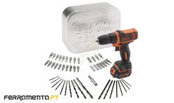 Black & Decker Berbequim 10,8V + 50 Acessórios BDCDD12AT-QW