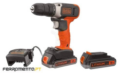 Black & Decker Berbequim Aparafusador 18V 2.5Ah BCD001E2K-QW