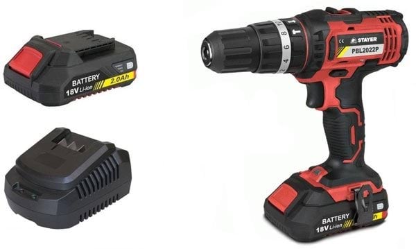 Berbequim c/ percussão 18V 2.0Ah Stayer PBL2022PK