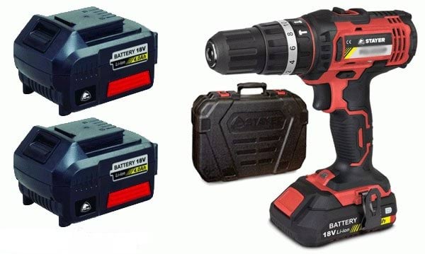 Berbequim c/ percussão 18V 4.0Ah Stayer PBL2024PK