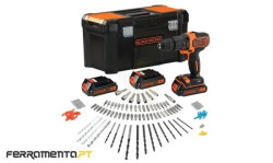 Black & Decker Berbequim com Percussão 18V BDCHD181B3A-QW