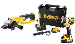 Berbequim c/ Percussão DCD996P2 + Rebarbadora 125mm DCG412N Dewalt CPROF136