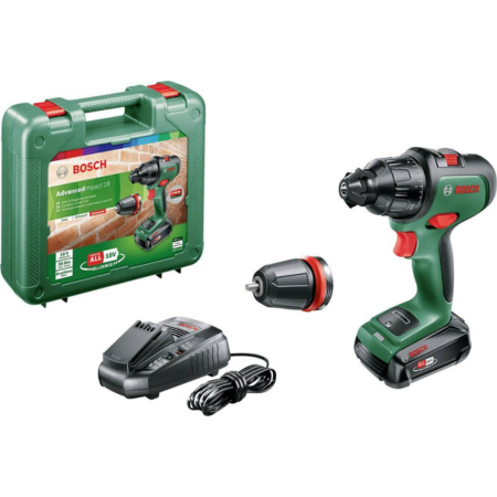 Berbequim com Percussão s/ fio AdvancedImpact 18 Bosch 06039B510A