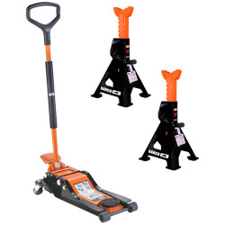 Macaco Hidráulico de Rodas 2T + 2 Cavaletes Bahco BH12000BH33