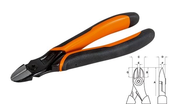 Alicate de Corte Lateral 125mm Bahco 2101G-125IPD