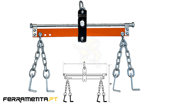 Barra Suporte Para Motores 680Kg Bahco BH6AC1-680