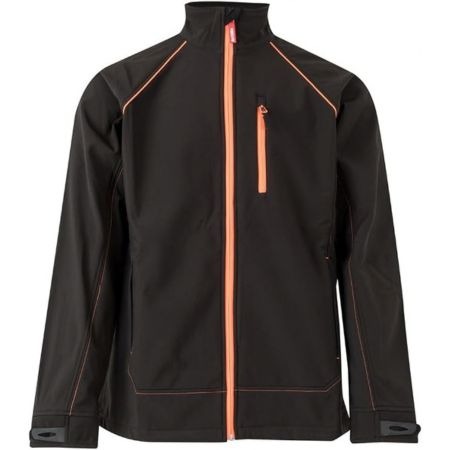Blusão c/ Tecido Soft Shell Velilla 206001-Preto/Laranja-XL