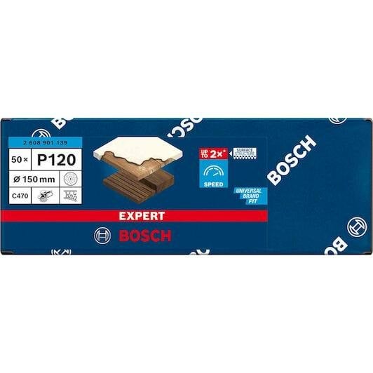 Disco de Lixa EXPERT C470 Multiperfuradas Ø150mm 50Un Bosch 260890114