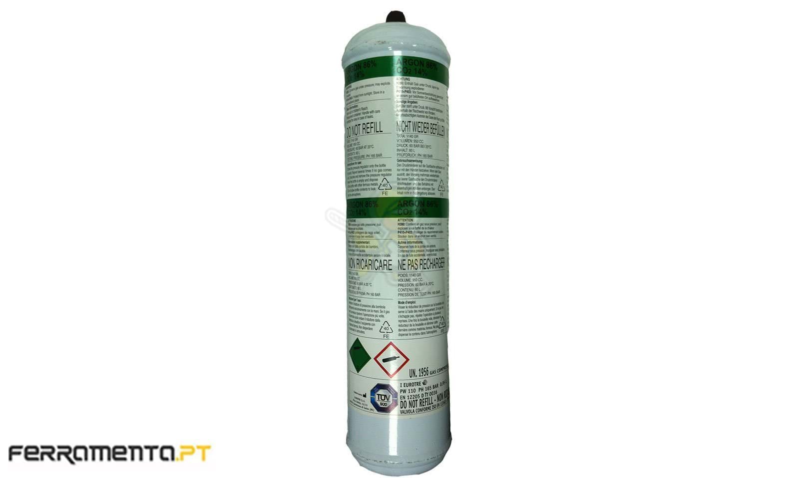 Botija Portátil de Argon/CO2