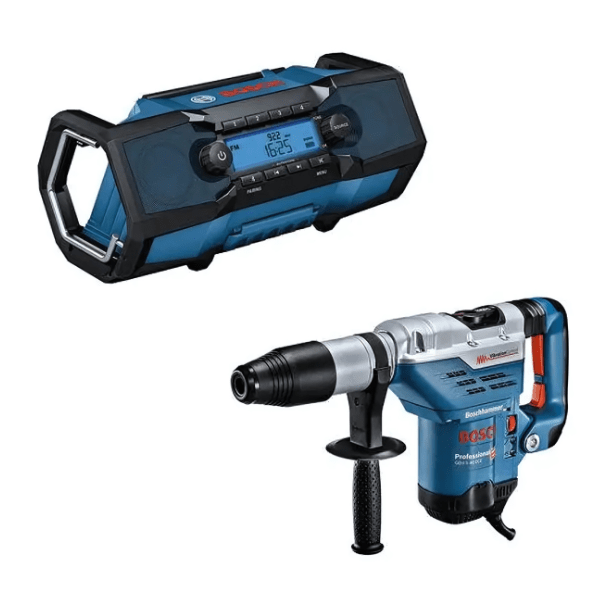Kit Martelo Perfurador SDS Max GBH 5-40 DCE + Rádio GPB 18V-2 C BOSCH 0615A50075