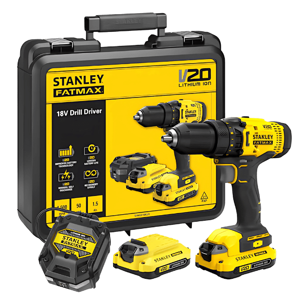 Berbequim Aparafusador 1.5Ah 18V Stanley SFMCD700C2K-QW