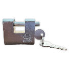 Cadeado Retangular de Latão c/ Armadura Cromada Macfer PL211