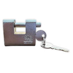 Cadeado Retangular de Latão c/ Armadura Cromada Macfer PL211