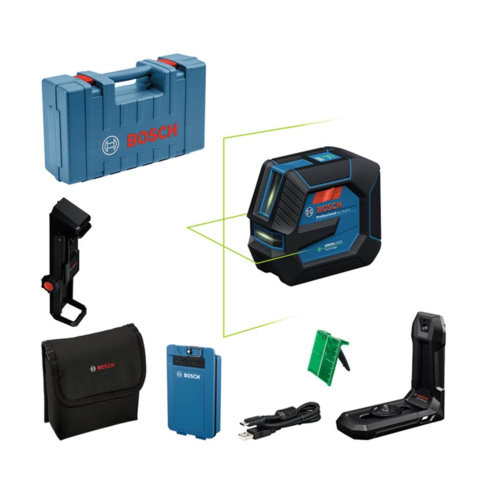 Nível Laser de Linhas GLL 20-22 G + Suporte Universal LB 10 Bosch 0601065602