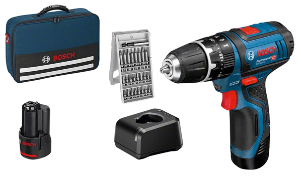 Berbequim c/ Percussão 2,0Ah Bosch GSB 12V-15 Professional 06019B690K