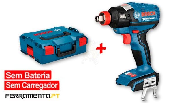 Aparafusadora de Impacto GDX 18 V-EC Professional + L-BOXX Bosch 06019B9103