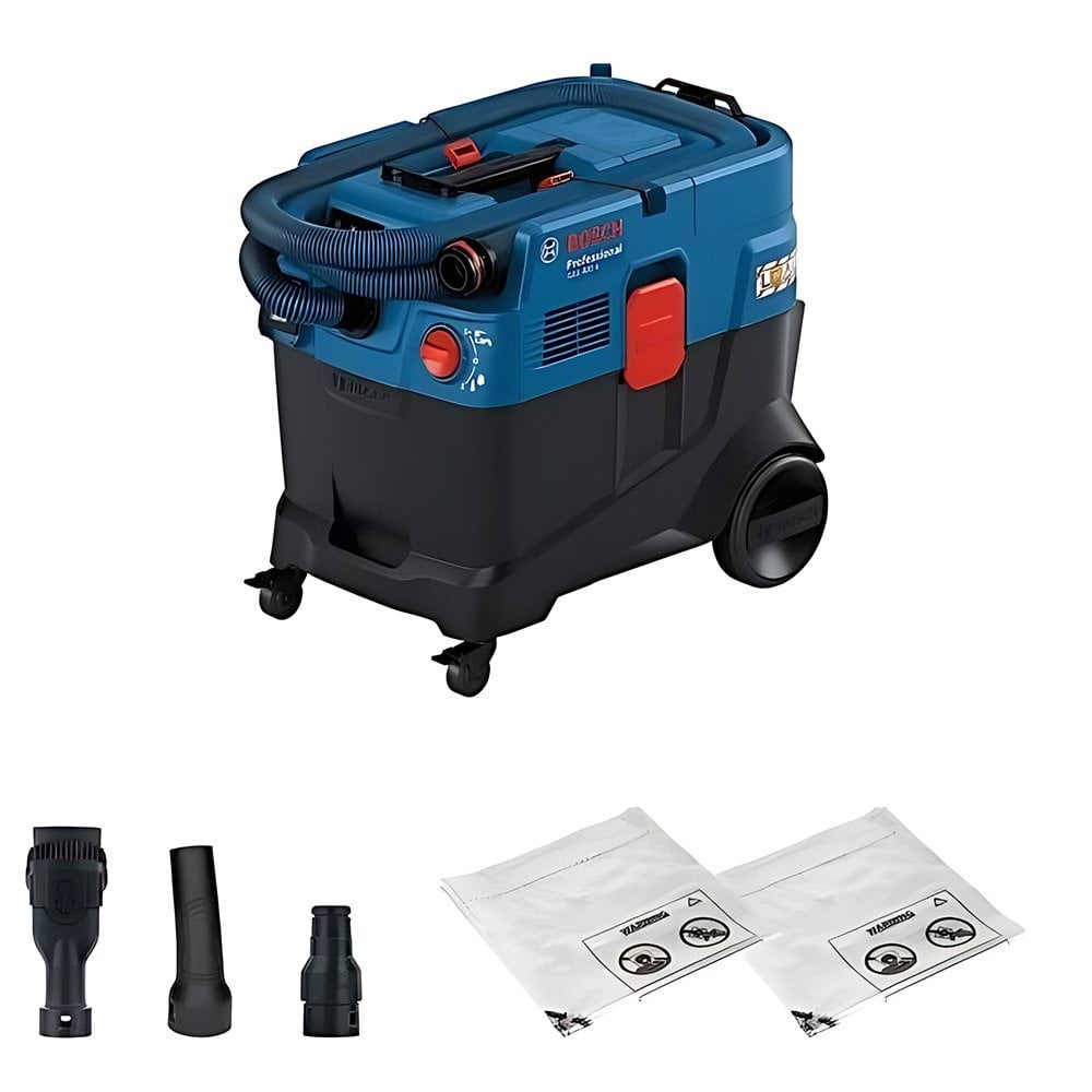 Bosch Professional Aspirador GAS 400 com Mangueira Antiestática 4m,1 Filtro,Saco Pó