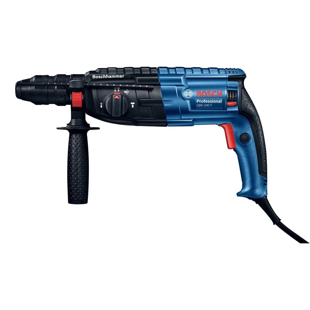 Bosch Professional Martelo Perfurador Plus GBH 240F com Limite Profundidade,Punho Auxiliar,Bucha Aperto Rápido+ Mala