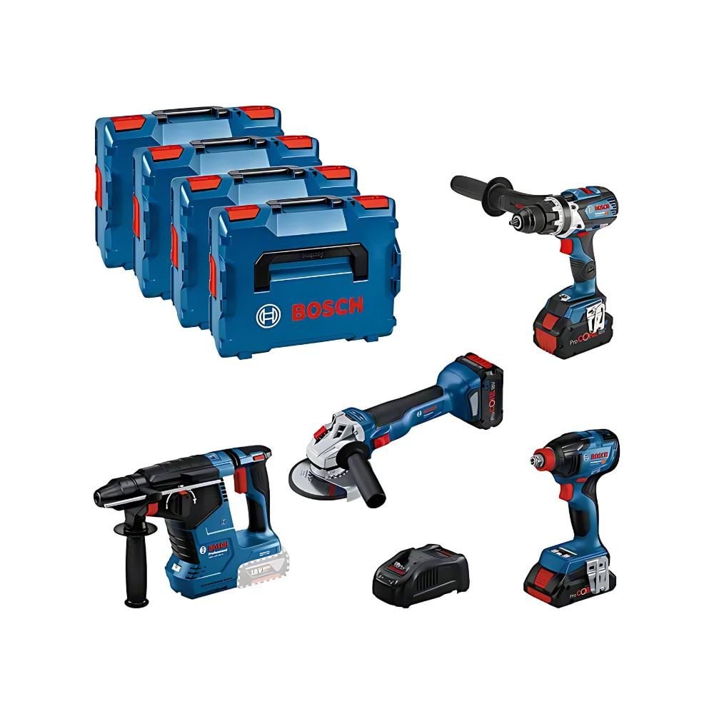 Kit 4 Ferramentas Professional 18V Bosch 0615990N32