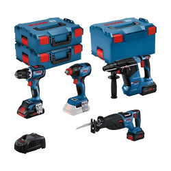 Kit 4 Ferramentas Professional 18V Bosch 0615990N37