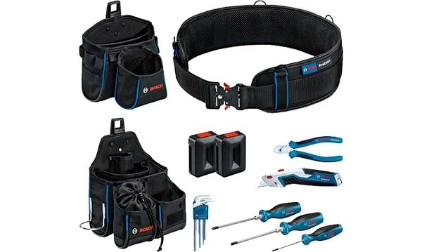 Kit 2x Bolsa GWT + Cinto 93 + Ferramentas Bosch 1600A02H5C